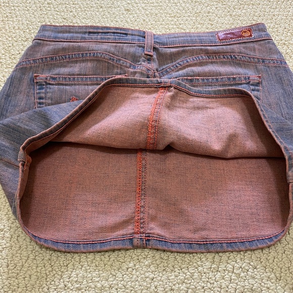 AG Adriano Goldschmied Mini Denim Skirt Size 26 - Picture 5 of 8